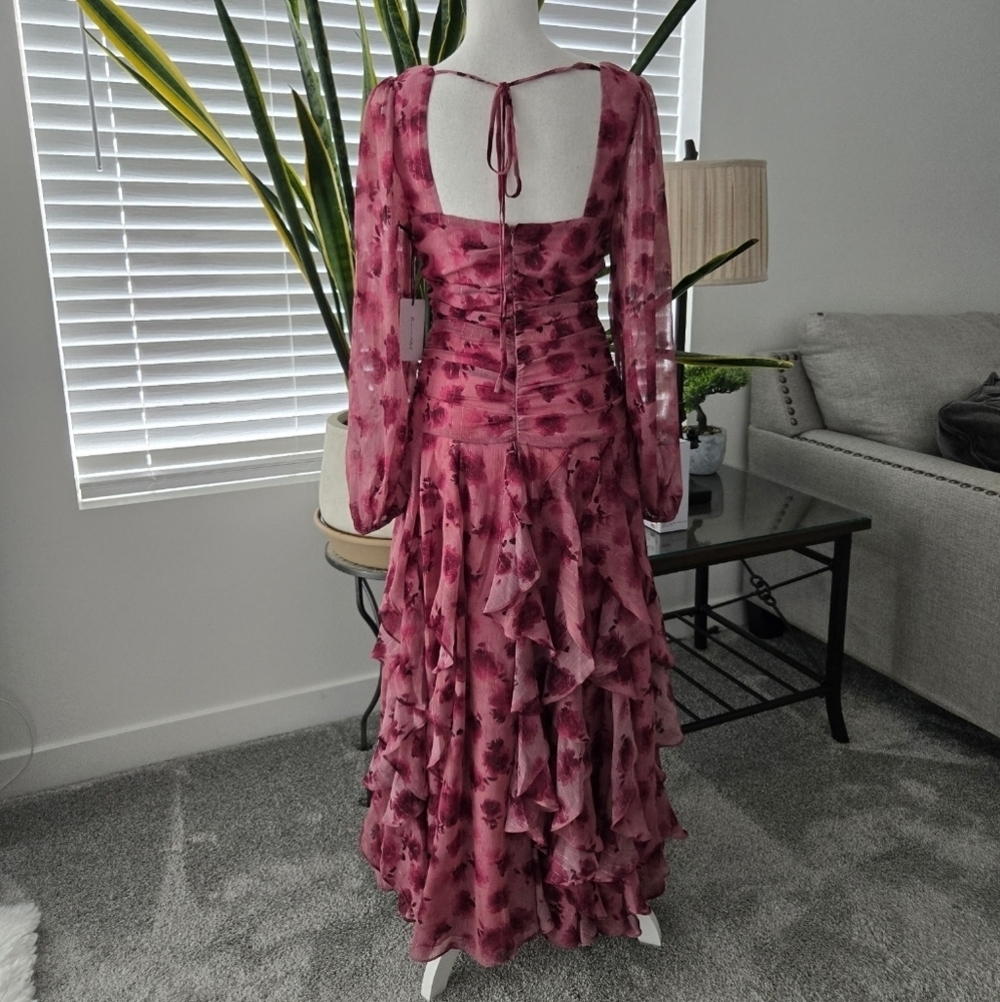 Line & dot Long sleeve tiered floral dress. Size small. New.**This is a sample - Picture 3 of 7